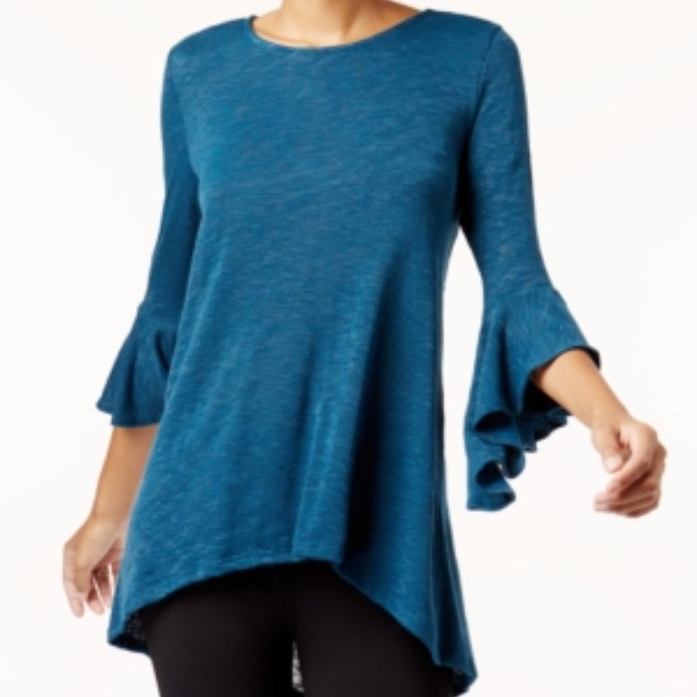 NWT Alfani Womens Knit Hi-Low Large Pullover Top
